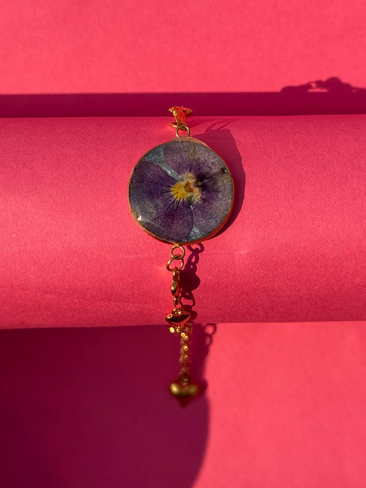 Floral Resin Bracelet